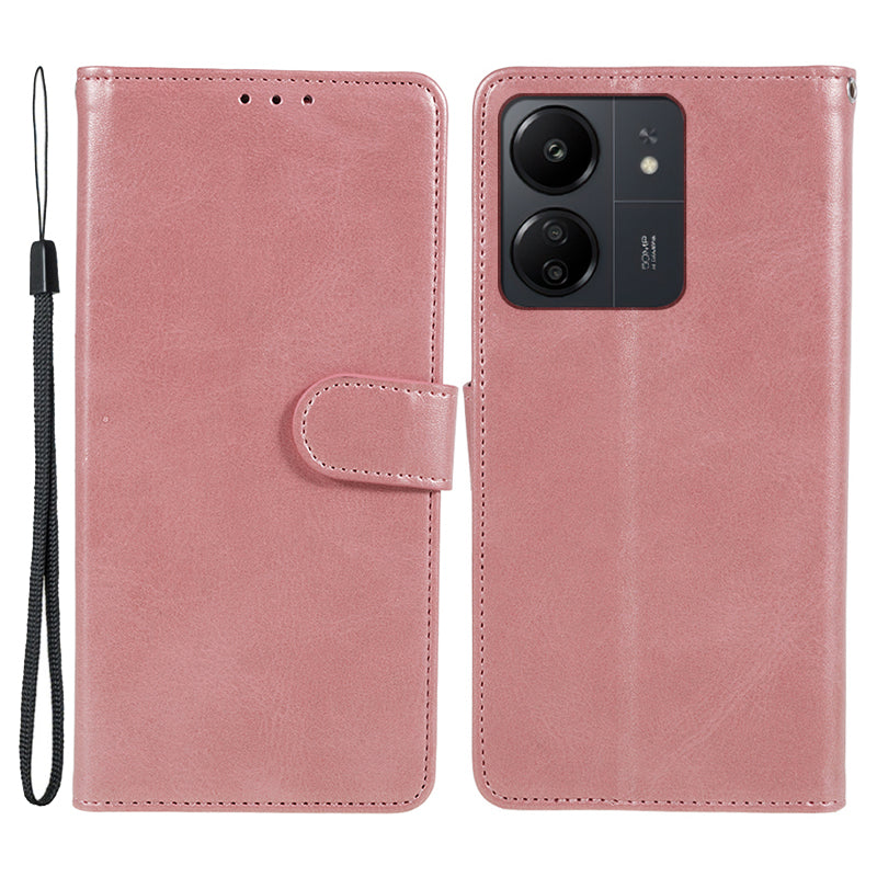 Magnetic Phone Case for Xiaomi Redmi 13C 4G / Poco C65 4G PU Leather Wallet Stand Cover - Brown Magnetic Phone Case for Xiaomi Redmi 13C 4G / Poco C65 4G PU Leather Wallet Stand Cover - Brown